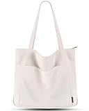 Prite Handtasche Damen Tote Bag Shopper Groß Umhängetasche Cord Beuteltasche...