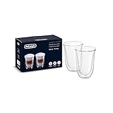 De’Longhi DLSC312 Doppelwandiges Thermoglas Latte Macchiato, Durchsichtig,330...