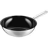 Silit Wuhan Wokpfanne Induktion 28 cm, Wok Edelstahl beschichtet, Wok Induktion,...