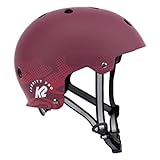 K2 Skate Varsity PRO Helmet Unisex – Erwachsenen Skatehelm — Burgundy — 30G4231, S...