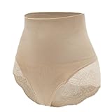 OLIns Women's Lace Thong Shapewear Waist Cincher Girdle Tummy Slimmer Sexy (Nude,XL)
