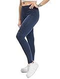 Urban Classics Damen Ladies Denim Jersey Leggings, Indigo, M