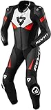 Revit Argon 2 1-Teiler Motorrad Lederkombi (Black/White/Red,56)