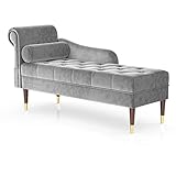 Vesgantti Chaiselongue Samt Recamiere Premium Schlafsofa Relaxliege Sessel Minimalismus...