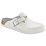 BIRKENSTOCK 61370-42 - Zuecos estrechos Boston antiestáticos, de Cuero Natural, Color...