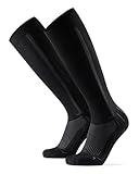 Abgestufte Kompression Socken für Männer & Frauen EU 43-47 // UK 9-12 Schwarz/Grau - 1...