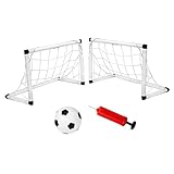 GOOHOCHY 1 Set Tragbares Aufblasbares Fußballtrainingsset Für Kinder 2 Stück...