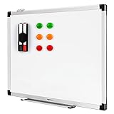 Amazon Basics Magnetisches Whiteboard mit Stiftablage und Aluminiumleisten, trocken...