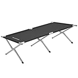 SONGMICS Feldbett, klappbar, Campingbett, Gästebett, 210 x 72 x 45 cm, max. statische...