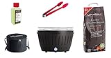 LotusGrill Starter-Set Classic 1x Grill Anthrazitgrau mit USB-Anschluß, 1x...