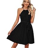 KOEMCY Damen Kleider Sexy Kleid Kurz A-Linie Kleid Wickelkleid Sommerkleid Sexy...