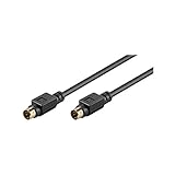 Goobay 50057 S Video Kabel vergoldete Mini DIN Stecker 4 polig S-Videokabel geschirmt SVHS...