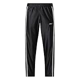 Reebok Herren Snap Track Pants Trainingshose, Schwarz, X-Klein