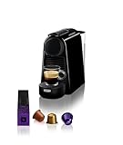 Nespresso De'Longhi EN 85.B Essenza Mini Kaffeekapselmaschine,Welcome Set mit Kapseln in...