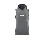 Tankshirt Herren Sport Casual Einfarbig Tank Top Herren Leichte Slim Fit Ärmellos T-Shirt...