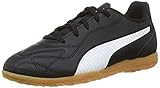 PUMA Monarch II IT Jr Fussballschuh, Black White, 37.5 EU