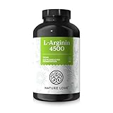 NATURE LOVE® L-Arginin - 365 Kapseln - Hochdosiert: 4500mg HCL (davon 3.750 mg L-Arginin)...