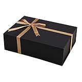 Geschenkbox mit Schleife,Magnetische Große Geschenkbox mit Deckel mit Bandkarte und...