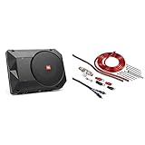 JBL BassPro SL2 Aktiv Subwoofer Auto Set - Aktiver Car HiFi Untersitz Bassbox Gehäuse mit...