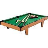 GAMES PLANET Mini Pool Billardtisch Micro inkl. Zubehör (2 Queues, Kugeln,...