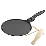 WMF Devil Crepe Pfanne Induktion 27 cm, Pfannkuchenpfanne mit Teigverteiler und...