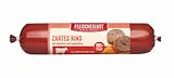 Fleischeslust Zartes Rind Hundefutter – Hundewurst mit Karotten und Hagebutte –...