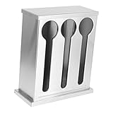 UPKOCH Box Box Löffel Aufbewahrungsbox Edelstahl Utensilienhalter Edelstahl Utensilien...