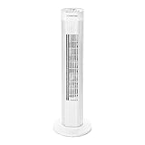 TROTEC Turmventilator TVE 30 T – 45 Watt, Oszillation 60°, 3 Stufen, leise, Timer,...