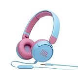 JBL Jr310 On-Ear Kinder-Kopfhörer in Hellblau-Rosa – Kabelgebundene Ohrhörer...