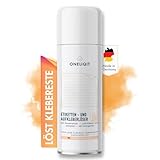 ONELIQIT® Etikettenentferner, Etikettenlöser, Klebereste Entferner mit Orangenöl 200ml...