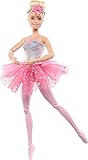 Barbie-Puppe | Magische Ballerinapuppe | Blond | Zauberlicht | Diadem und pinkes Tutu |...