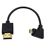 Duttek Micro-HDMI auf Standard-HDMI-Kabel, Micro-HDMI auf HDMI-Adapterkabel, extrem dünn,...