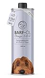 Barf Öl für Hunde 500ml Barföl mit Omega 3-6-9 aus: Lachsöl, Rapsöl,...