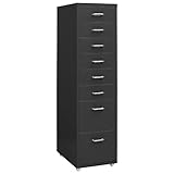 schränke,Schrank schwarz,aktenschrank Metall,Aktenschrank mit Rollen Anthrazit 28x41x109...