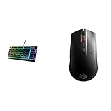 SteelSeries Apex 3 TKL - RGB Gaming-Tastatur - Kompakter Tenkeyless-Formfaktor & Rival 3...