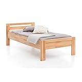 WOODLIVE DESIGN BY NATURE Massivholz-Bett aus Kernbuche, als Seniorenbett geeignet, in...