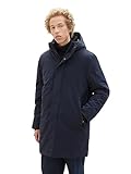 TOM TAILOR Denim Herren 1038859 Winterparka mit Kapuze, 10668-sky Captain Blue, M