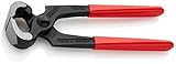 Knipex Kneifzange schwarz atramentiert, mit Kunststoff überzogen 160 mm...