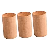 minkissy 3pcs Portable Essential Oil Holder Wooden Aroma Diffuser Natural Essential Oil...