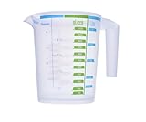 Gies 5078 Messbecher 1l, 18,5 x 15,4 cm BPA frei transparent-Made in Germany,...