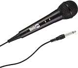 RockJam Karaoke Microphone Wired Unidirectional Dynamic Microphone with Three...