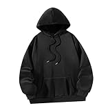 F Fityle Pullover Langarm-Hoodie Y2K Lockere Passform mit Taschen Trendiges...