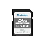 Nextorage Japan SDXC-Speicherkarte (256 GB, UHS-II V60, maximale...