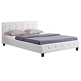 CARO-Möbel Polsterbett Kingston Bettgestell 140 x 200 cm Doppelbett Designbett...