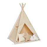 FUNwithMUM Tipi Zelt, Spielzelt, Tipi für Kinder, Indianer, Wigwam, Kinderzimmer, Garten,...