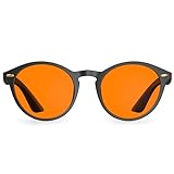 Bloomoak 99,9% Blaulicht-Blockierende Lesebrille (Schwarz, 0-fache Vergrößerung),...