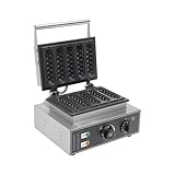 1550W Waffeleisen für 5 Stielwaffeln/Corn Dog Waffelgerät Waffelmaschine Elektrischer...