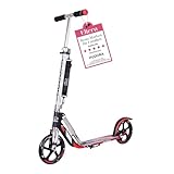 HUDORA BigWheel 205 Scooter - Stabiler Aluminium-Roller - Höhenjustierbarer &...