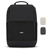 LARKSON Laptop Rucksack Herren & Damen Schwarz - Niklas - Notebook Backpack für...