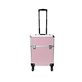 TONPOP Aufbewahrungswagen, Make-up-Trolley, 2-in-1-Rollen-Make-up-Reisekoffer,...